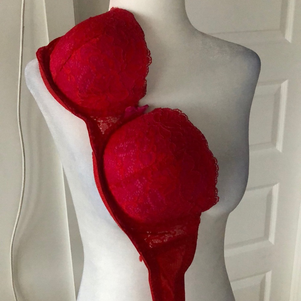 La SENZA Red Strapless Bra